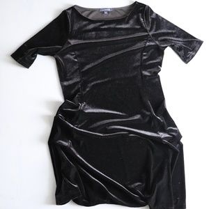 Black Velvet-like Lands End Dress - S P 6-8